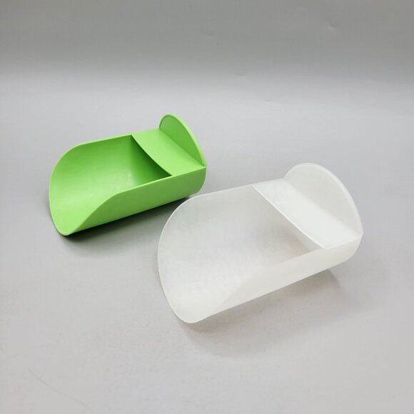 1970s Tupperware Rocker Scoops 292-8 Durable Plastic Kitchen Tools Set of 2 - Picture 1 of 6
